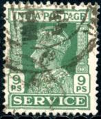 India D-105 - Dienstzegel Koning Georg VI, Postzegels en Munten, Postzegels | Azië, Ophalen of Verzenden, Zuid-Azië, Gestempeld