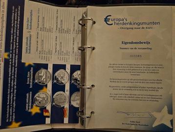 Europa's Herdenkingsmunten - overgang naar Euro beschikbaar voor biedingen