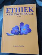 Ethiek in de psychologie (2e editie), Boeken, Psychologie, Gelezen, Jacqueline Rothfusz, Ophalen, Overige onderwerpen
