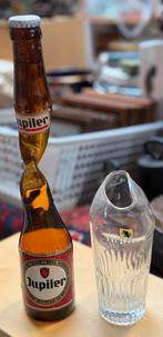 Vervormde fles & glas jupiler bier, Ophalen of Verzenden, Glas of Glazen, Jupiler