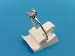 Gouden Diamonde bi-color damesring met briljant          G24, Sieraden, Tassen en Uiterlijk, Ringen, Gebruikt, Overige kleuren