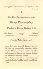Scheffers Harrie Den Bosch 1953 Helmond, Ophalen of Verzenden