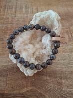 Natuurkralen armband met Sneeuwvlok Obsidiaan Brown, Overige materialen, Met edelsteen, Bruin, Nieuw