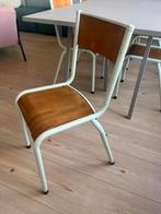 Franse schoolstoelen Mullca, Huis en Inrichting, Stoelen, Ophalen, Gebruikt, Bruin, Hout