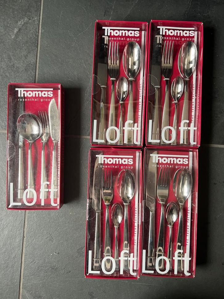 Thomas Bestek Loft - Nieuw in Verpakking!, Huis en Inrichting, Keuken | Bestek, Nieuw, Rvs of Chroom, Ophalen of Verzenden