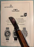 Advertentie 1972 Technos Chronograph Oris Sport Star Eterna, Verzenden, 1960 tot 1980, Nederland, Knipsel(s)