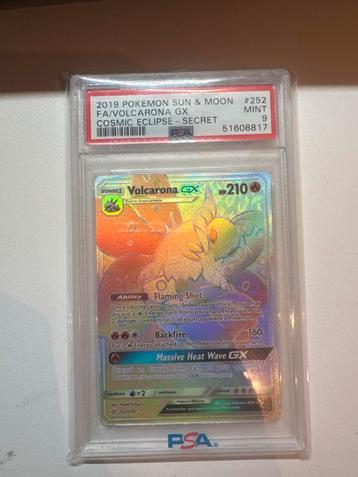 Volcarona GX Cosmic Eclipse PSA 9 252/236 beschikbaar voor biedingen