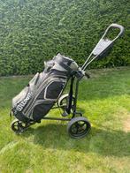 Golftrolley driewieler & Wilson Cartbag, Sport en Fitness, Golf, Ophalen, Gebruikt, Tas, Overige merken