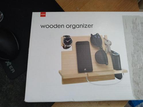 Hema wooden organizer, Telecommunicatie, Telefoonhouders, Nieuw, Ophalen of Verzenden