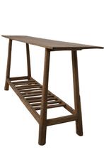 grote robuuste sidetable, Teakhout, Nieuw, Ophalen of Verzenden, 150 tot 200 cm