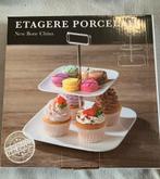 NIEUW new bone china etagère, Ophalen of Verzenden, Nieuw
