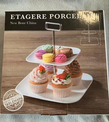 NIEUW new bone china etagère beschikbaar voor biedingen