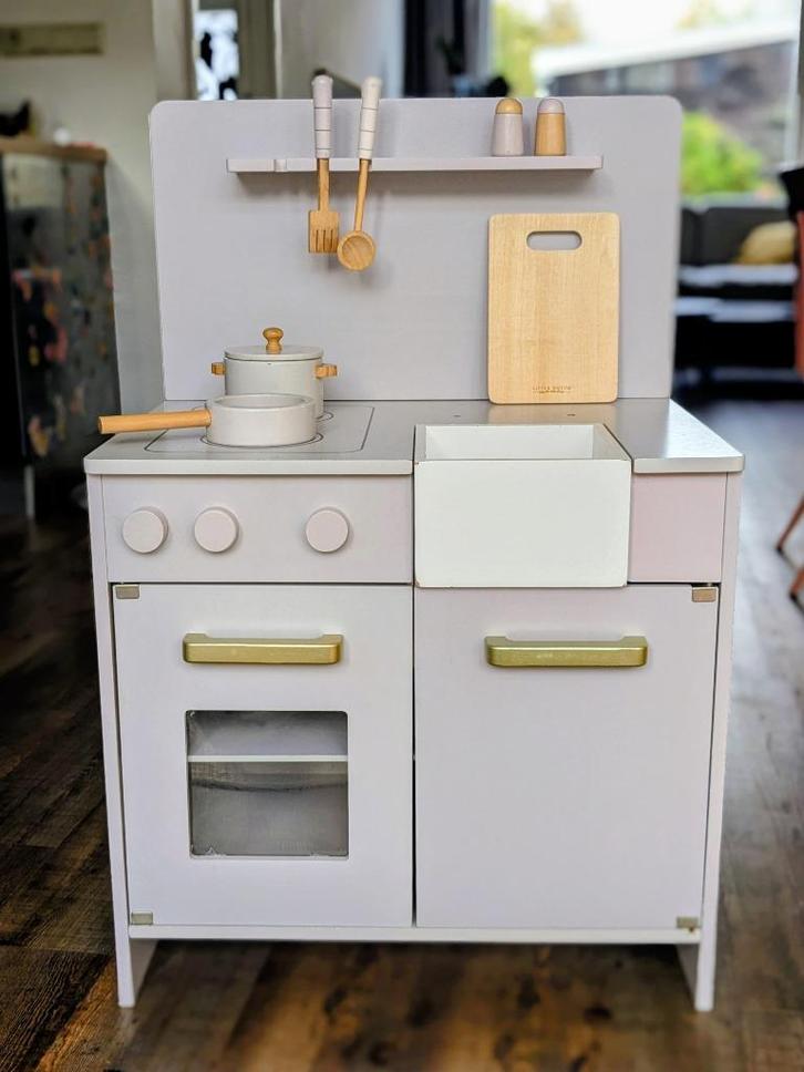 Petit Amélie keukentje met accessoires, Kinderen en Baby's, Speelgoed | Speelkeukens, Gebruikt, Speelkeuken, Hout, Ophalen