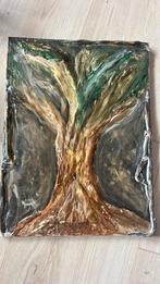 Schilderij goud van een boom, Ophalen of Verzenden