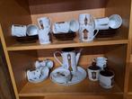 Vintage klokken servies koffiepot Douwe egberts, Antiek en Kunst, Antiek | Servies compleet, Ophalen of Verzenden
