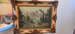 schilderij in een antieke lijst., Antiek en Kunst, Ophalen of Verzenden