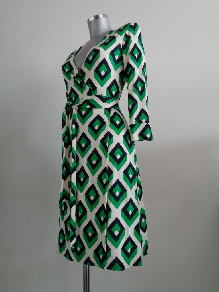 Diane von Furstenberg jurk, US10-38 Vintage Collection, Maat 38/40 (M), Verzenden, Zo goed als nieuw, Knielengte