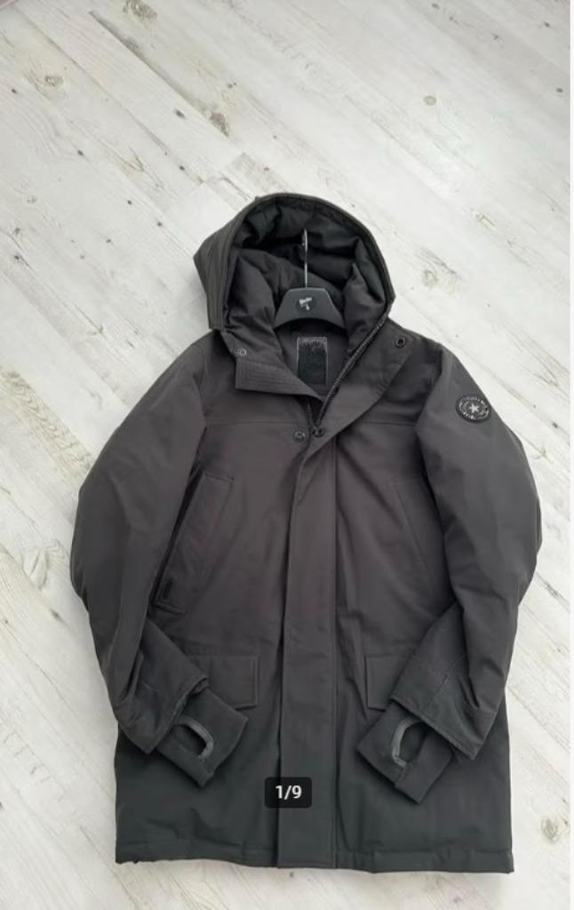 Airforce parka winterjas, kleur grijs/groen, maat M, Kleding | Heren, Jassen | Winter, Zo goed als nieuw, Maat 48/50 (M), Grijs