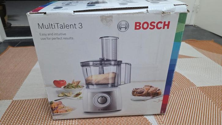 Bosch MultiTalent 3 MCM3501M Keukenmachine, Witgoed en Apparatuur, Keukenmixers, Nieuw, 2 tot 3 liter, 2 snelheden, Vaatwasserbestendig