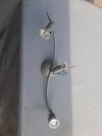 Plafondlamp met 3 spotjes, Ophalen, Metaal of Aluminium, Zo goed als nieuw, Led