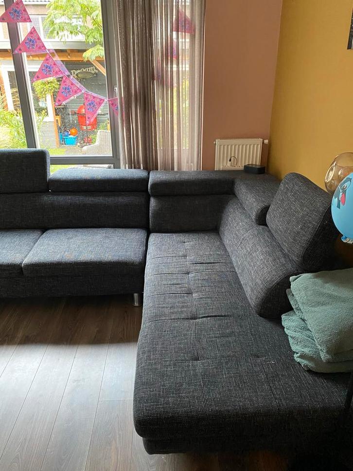 Gebruikte Hoekbank, Huis en Inrichting, Banken | Bankstellen, Gebruikt, Hoekbank, Vierpersoons of meer, 300 cm of meer, 150 cm of meer