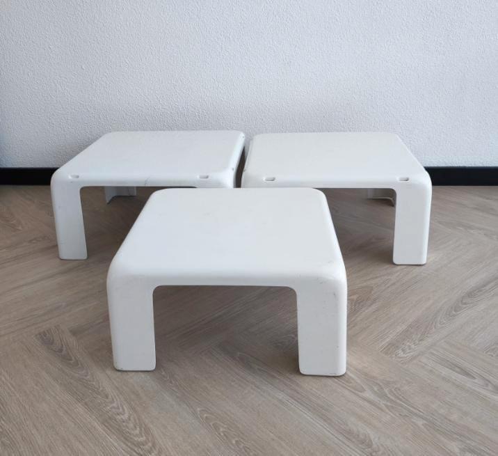 B&B Italia Gatti salontafels - Mario Bellini, Huis en Inrichting, Tafels | Bijzettafels, Gebruikt, Vierkant, Minder dan 45 cm