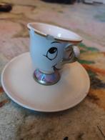 Belle en het beest kopje chip Disney, Verzamelen, Disney, Ophalen of Verzenden, Assepoester of Belle, Gebruikt, Beeldje of Figuurtje