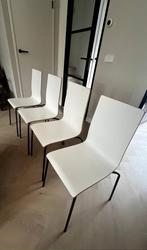 4 witte eetkamerstoelen IKEA, Ophalen, Gebruikt, Wit, Vier
