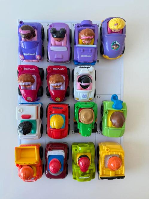 Wheelies, auto's o.a. tractor, raceauto / Little People, Kinderen en Baby's, Speelgoed | Fisher-Price, Gebruikt, Auto of Voertuig