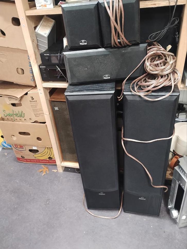 Magnat Speakerset - 5 stuks, Audio, Tv en Foto, Luidsprekers, Gebruikt, Complete surroundset, 60 tot 120 watt, Magnat, Ophalen