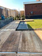 Steenschotten hardhout grenen 12 stuks 140x110, Doe-het-zelf en Verbouw, Hout en Planken, Ophalen, Gebruikt, 25 tot 50 mm, Grenen