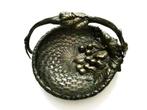 bronzen Jugendstil vide poche schaaltje mand met hengsel, Ophalen of Verzenden, Brons