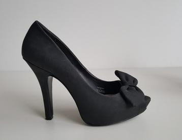 Damesschoen pumps party gala - hak 12 cm - zwart - maat 40  beschikbaar voor biedingen