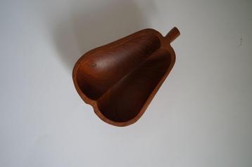 vintage schaaltje hout peer beschikbaar voor biedingen