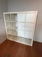 IKEA Kallax Kast Wit 4x4, Ophalen, Kunststof, Gebruikt, 100 tot 150 cm