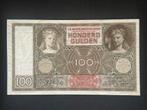 100 Gulden Luidspelende Vrouw, 1944 UNC.-, Postzegels en Munten, Bankbiljetten | Nederland, Ophalen of Verzenden, 100 gulden