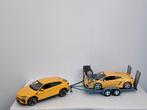 Lamborghini Urus + Gallardo trackday set 1/18 uniek, Hobby en Vrije tijd, Modelauto's | 1:18, Ophalen of Verzenden, Zo goed als nieuw