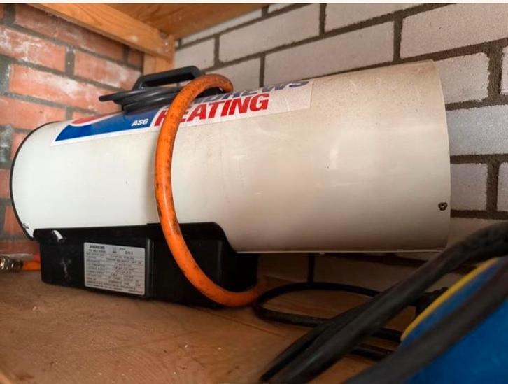 Andrews G15 Propaan Heater + Grote Gasfles (3/4 vol), Doe-het-zelf en Verbouw, Verwarming en Radiatoren, Gebruikt, Kachel, 800 watt of meer