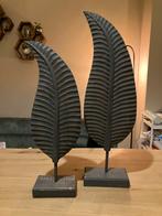 Houten Veer Ornamenten - Set van 2, Huis en Inrichting, Woonaccessoires | Wanddecoraties, Ophalen, Zo goed als nieuw