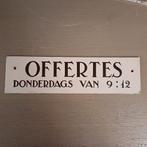 VINTAGE TEKSTBORDJE, Ophalen of Verzenden, Zo goed als nieuw