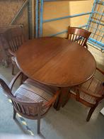 RAC ROYAL ANTIQUE collection. Tafel ,rond, stoelen, eetkamer, Antiek en Kunst, Ophalen