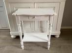 Brocante witte tafel met la, Antiek en Kunst, Curiosa en Brocante, Ophalen