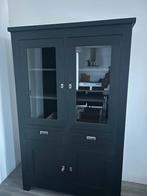 Vitrinekast, Eikenhout, Ophalen of Verzenden, Zo goed als nieuw, Modern