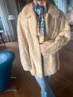 Witte bontjas, Ophalen of Verzenden, Zo goed als nieuw, Maat 46/48 (XL) of groter, Wit