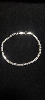 Mooie zilveren Koningsschakel armband, Ophalen of Verzenden, Zo goed als nieuw, Zilver, Zilver