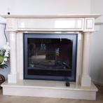 marmeren schouw met haard, Ophalen, Gebruikt, Vrijstaande haard, Elektrische haard