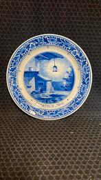 Delfts blauw. 1942. Bord Kerstmis, Ophalen of Verzenden