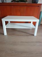 Witte Salontafel met Onderblad, Ophalen, Overige materialen, Gebruikt, 50 tot 100 cm