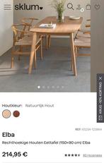 Nieuwe eettafel Sklum Elba 150 x 90 - alleen ophalen, Overige materialen, Scandinavisch, Ophalen of Verzenden, Zo goed als nieuw