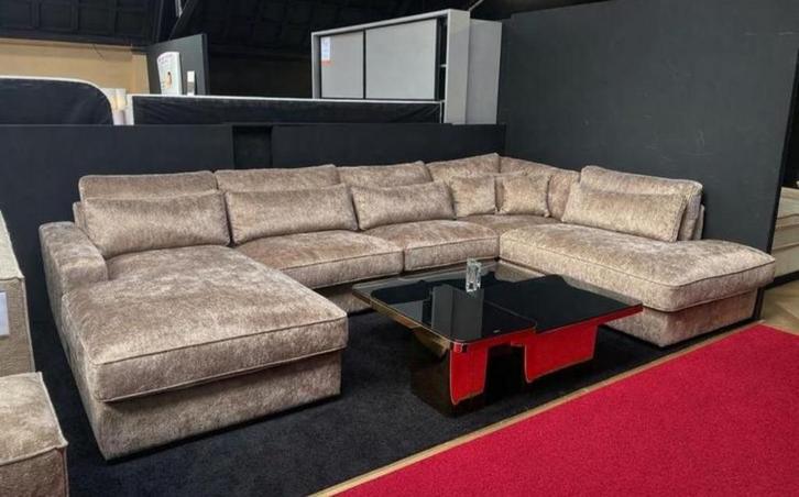 Nieuwe bank direct leverbaar - Opruiming!, Huis en Inrichting, Banken | Bankstellen, Nieuw, Hoekbank, Vierpersoons of meer, 300 cm of meer